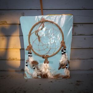 NIP Dreamcatcher and Legend NEW Feathers and Beads Brown